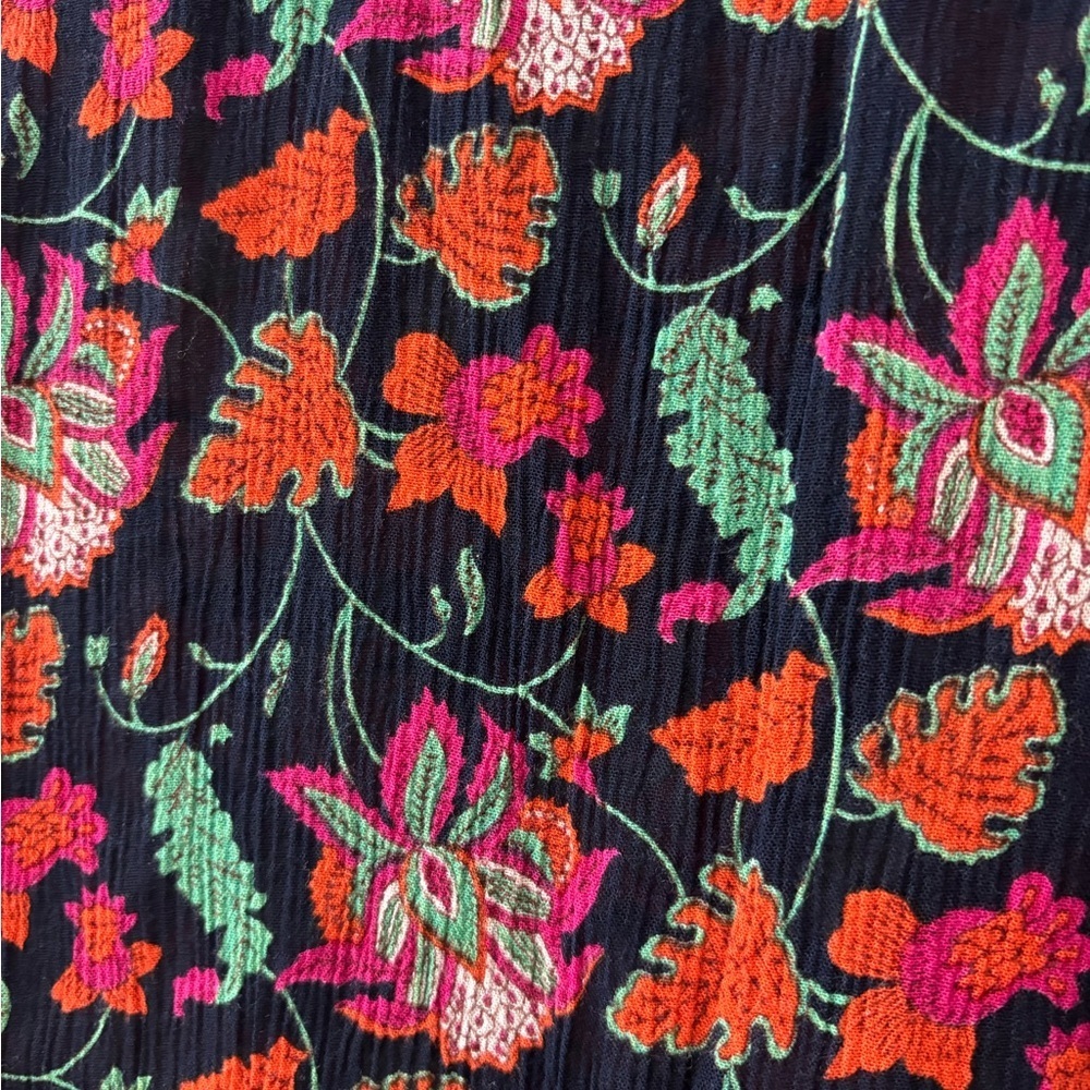 Bohemian Floral Print Tunic | 3/4 Sleeve | Relaxed Fit - Picture 5 of 7